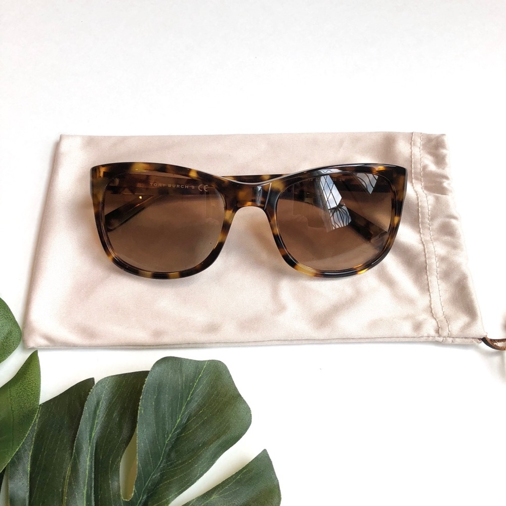 Tory Burch Tortoiseshell Sunglasses - Picture 2 of 7